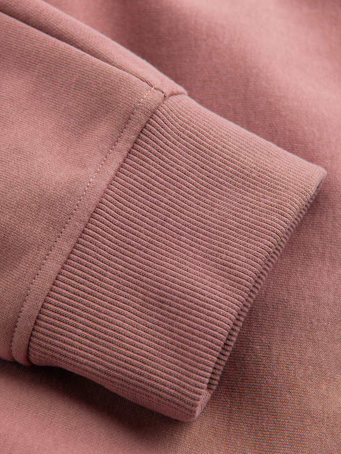 Pánské bavlněné tepláky BASIC jogger - tmavě růžové V4 OM-PABS-0174