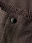 Vyriškos chino kelnės su elastine juosta SLIM FIT - šokoladas V2 OM-PACP-0158