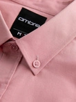 Men's REGULAR FIT cotton shirt with pocket - pink V3 OM-SHOS-0153