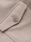 Men's lightweight fleece jacket with viscose - beige V1 OM-JANP-0199