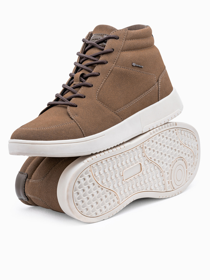 Men's casual sneakers - brown T418
