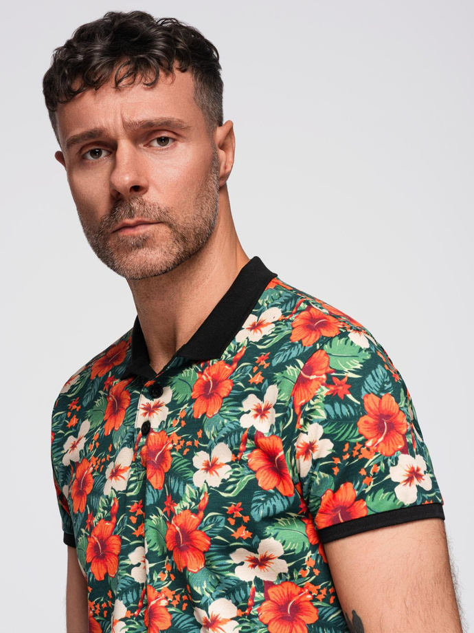 Tricou polo din tricot Pique - ecrue V7 S1746