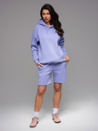 UNISEX tepláková souprava mikina + šortky - levandulová V9 Z110