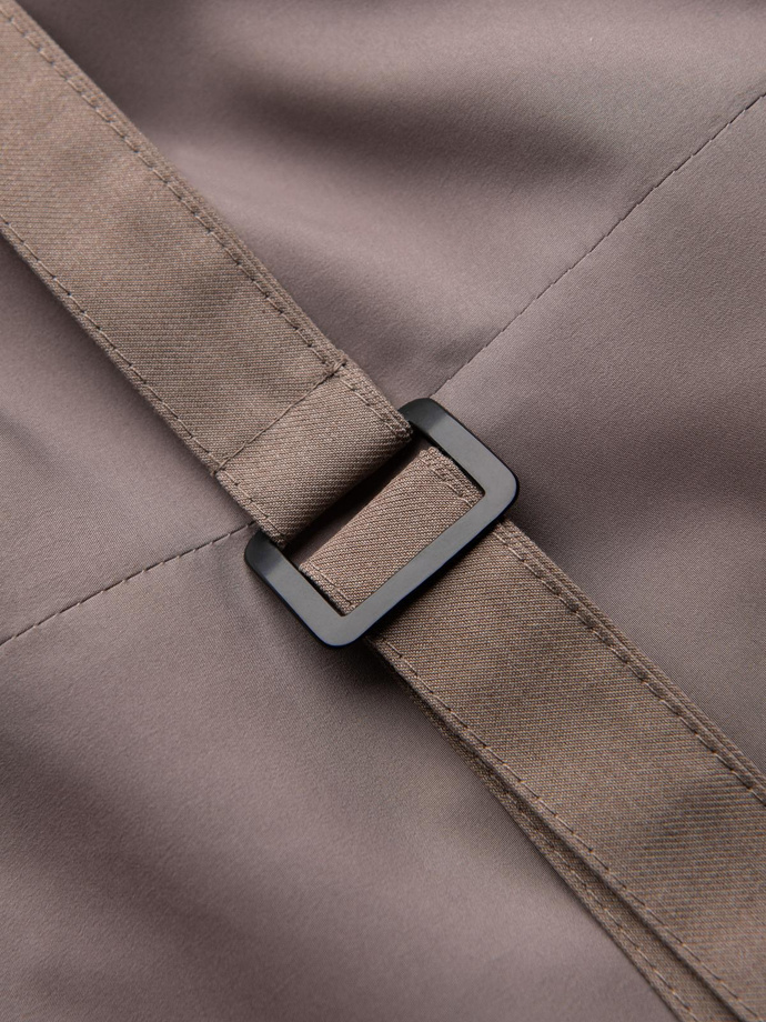 Costum bărbătesc fără revere - bej V2 OM-BLZV-0112