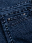 Klasikiniai vyriški SLIM FIT džinsai su elastanu - tamsiai mėlyni V3 OM-PADP-0216
