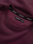 Men's BASIC cotton non-stretch sweatshirt - maroon V3 OM-SSBN-0159