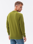 Men's hoodless sweatshirt - olive V6 B1156