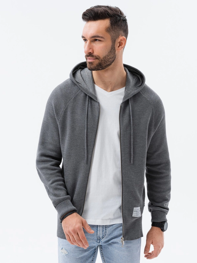 Men's sweater - dark grey E186