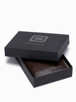 Men's leather wallet - brown A608