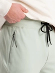 Pantaloni de trening pentru bărbați cu talie elastică și cusături - mentă V3 OM-PASK-0142