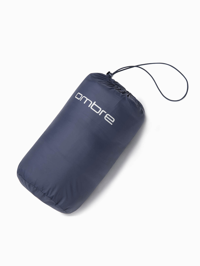 Pánská prošívaná bunda baggy - tmavě modrá V1 OM-JALP-0156