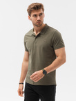 Set of men's pique knit polo shirts 3-pack - mix V24 Z28