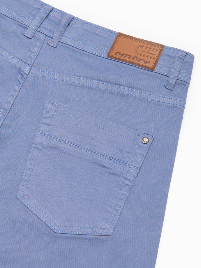 Pánske šortky CHINO - svetlomodré V15 OM-SRDS-0103