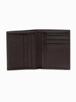 Men's leather wallet - brown A608