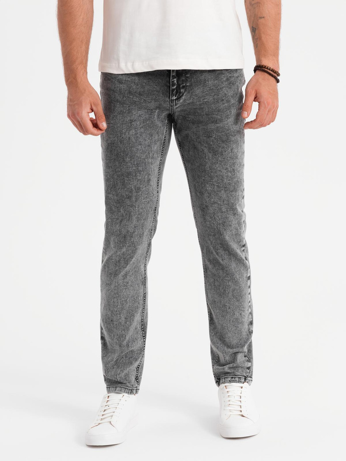 Men's classic washed REGULAR FIT jeans - gray V4 OM-PADP-0217