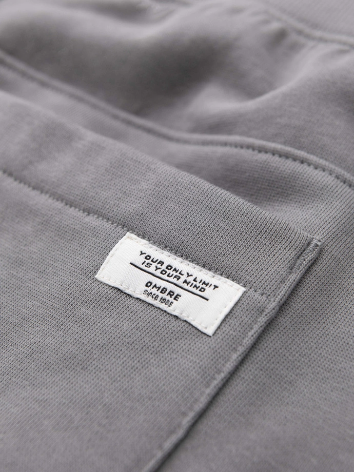 Pánské tepláky jogger - šedé V8 OM-PABS-0173