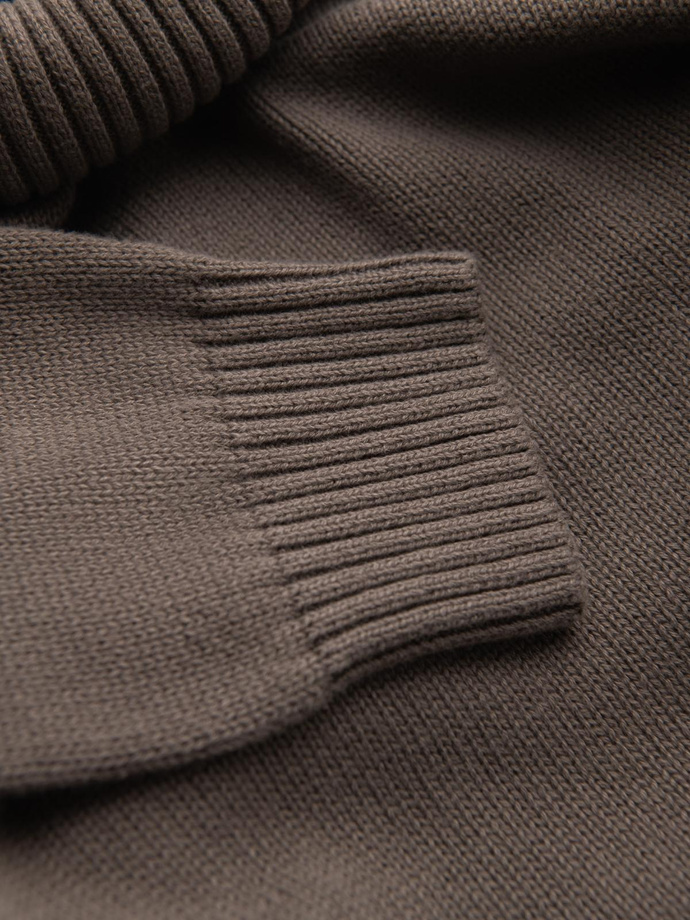 Golf men's knitted sweater - gray-brown V1 OM-SWTN-0163