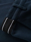Pánske pletené nohavice s elastickým pásom - tmavomodré V3 OM-PACP-0116