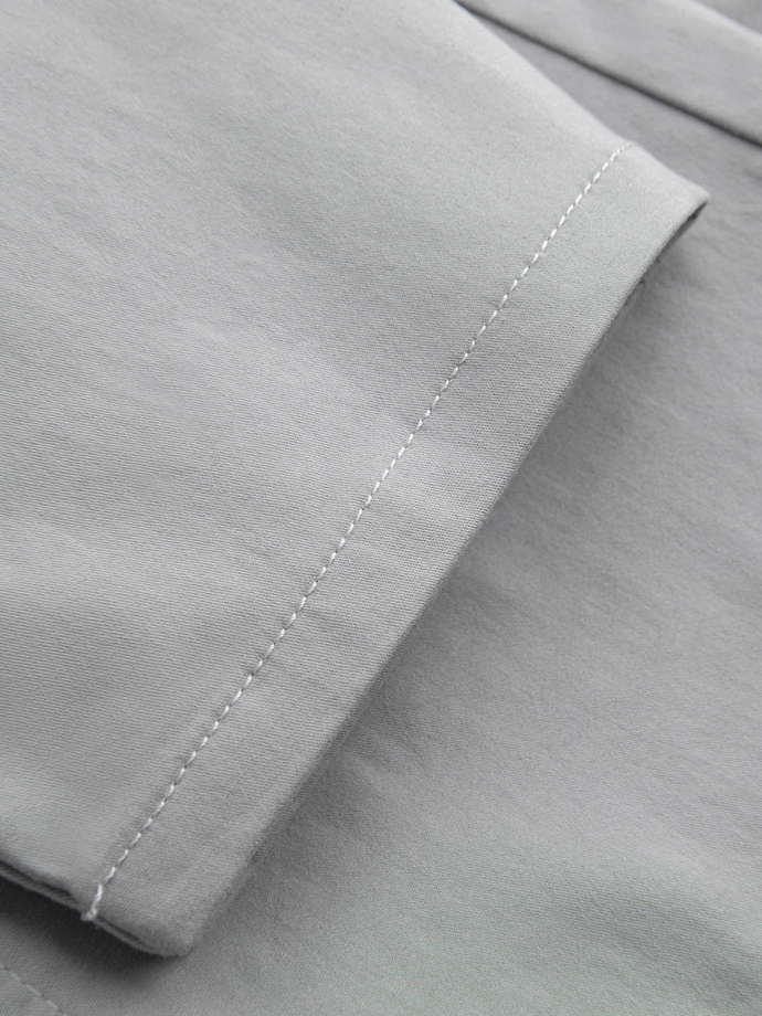 Pantaloni chino pentru bărbați cu talie decorativă - gri V6 OM-PACP-0118