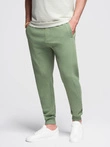 Men's jogger sweatpants - green V3 OM-PABS-0173