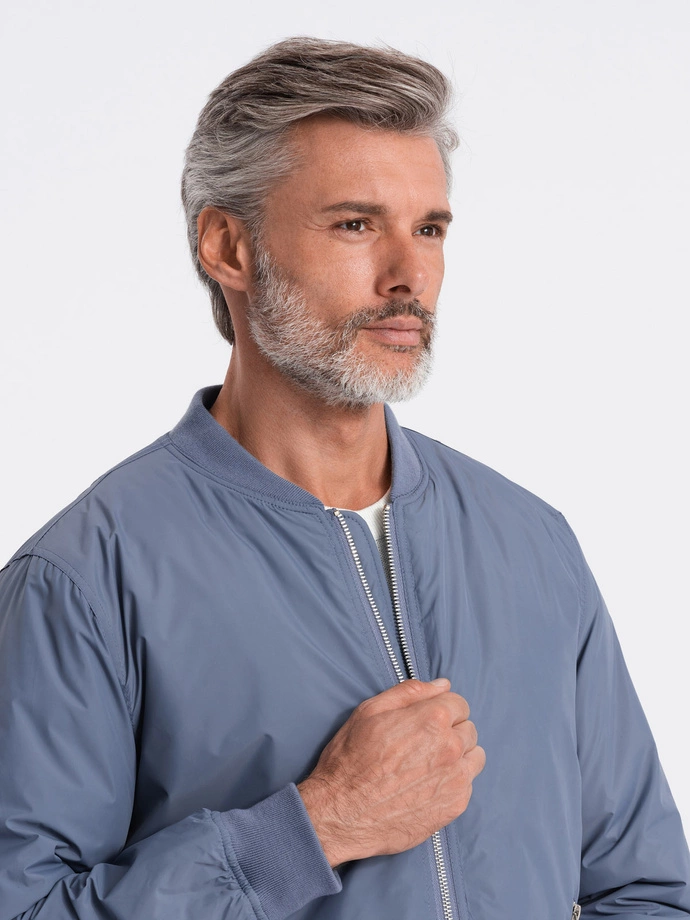 Men's bomber jacket - blue V16 C538