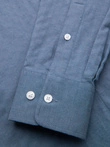Vyriški SLIM FIT marškiniai su kišenėmis - mėlyni OM-SHCS-0174