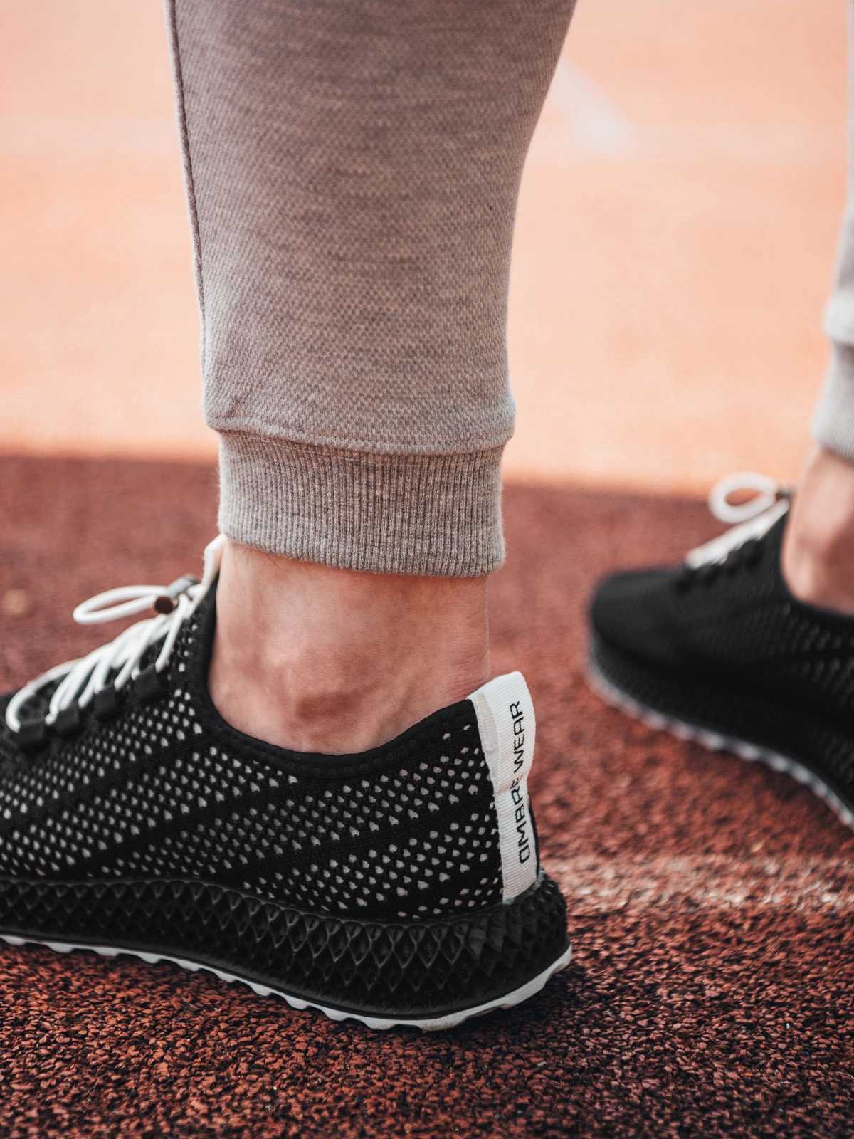 Men's mesh slip-on sneakers shoes black V8 OM-FOKS-0117 Ombre