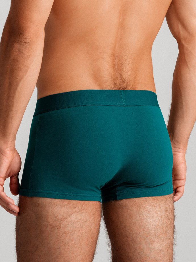 Pánske jednofarebné boxerky BASIC s elastanom - 3 balenia OM-UNBB-0106