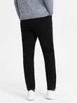 Pantaloni chino croiți pentru bărbați - negru V1 OM-PACP-0151