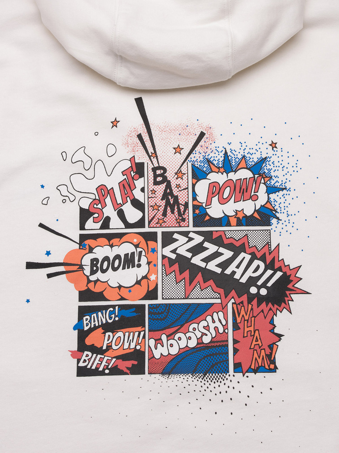 Hanorac cu gluga barbati - ecru B1357