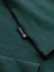 Men's plain turtleneck longsleeve - dark green V7 OM-OM-LSCL-0130