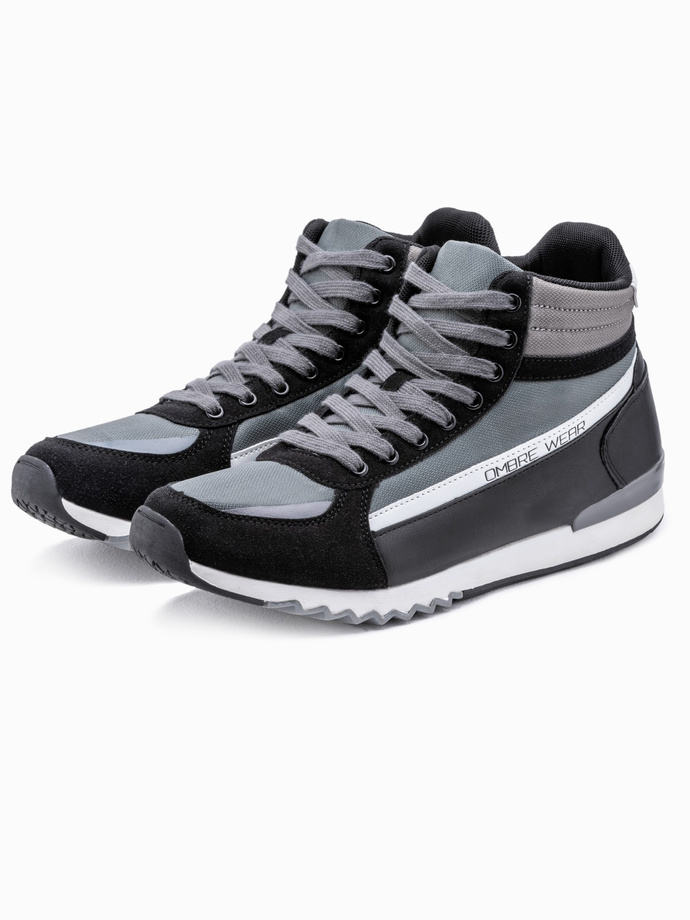 Pantofi adidași de gleznă pentru bărbați - gri V1 T358