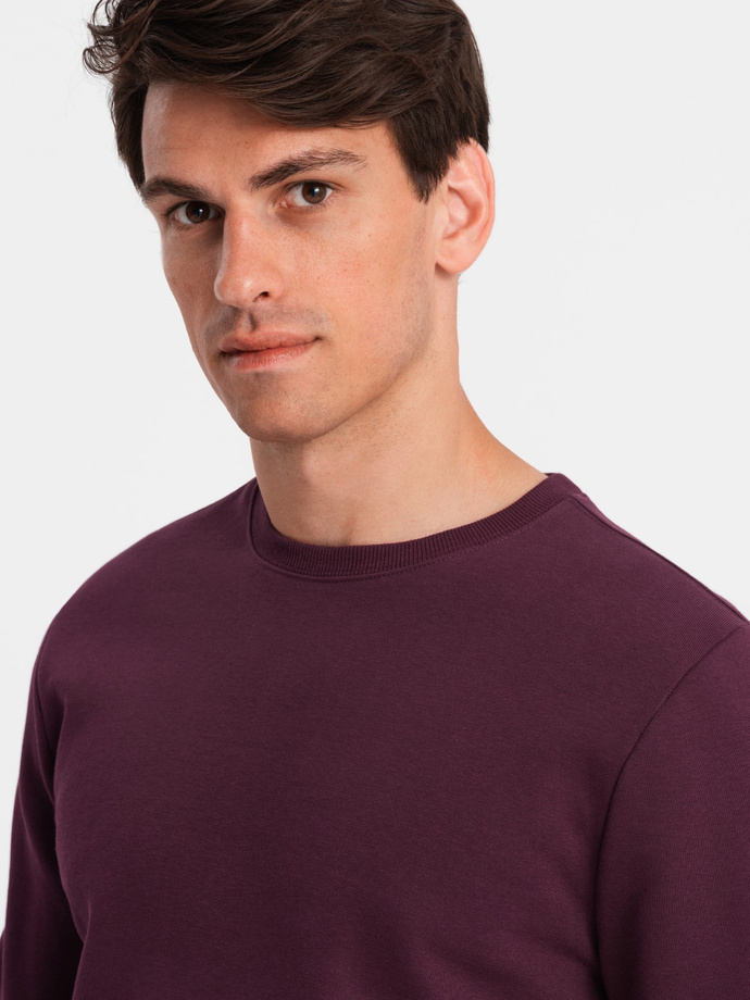 BASIC pánska bavlnená mikina BASIC mikina + tepláky - bordová V3 Z84