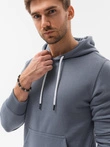 Men's hooded sweatshirt - jeans OM-SSBN-0120