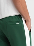 Pantaloni de trening bărbătești din tricot structurat - grafit V5 OM-PASK-0211
