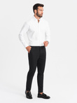 Vyriškos uniforminės kelnės REGULAR FIT chinos - juodos spalvos V5 OM-PACP-0183