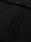 Vestă costum pentru bărbați cu detalii clasice și căptușeală - negru V4 OM-BLZV-0142