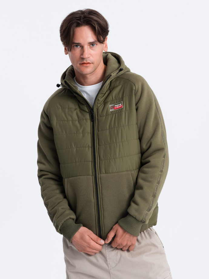 Men's mid-season jacket - olive C601