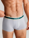 Classic fit men's boxer shorts with decorative elastic waistband - 3-pack mix OM-UNBO-0110