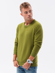 Men's hoodless sweatshirt - olive V6 B1156