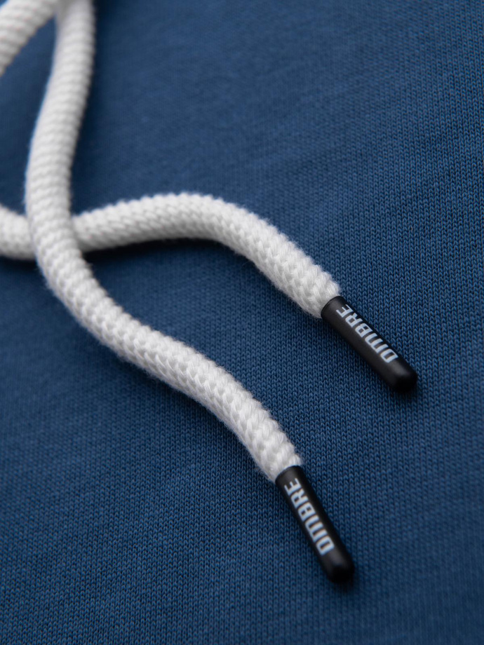 Pánska mikina klokanka s kapucňou - tmavomodrá V4 OM-SSBN-0177