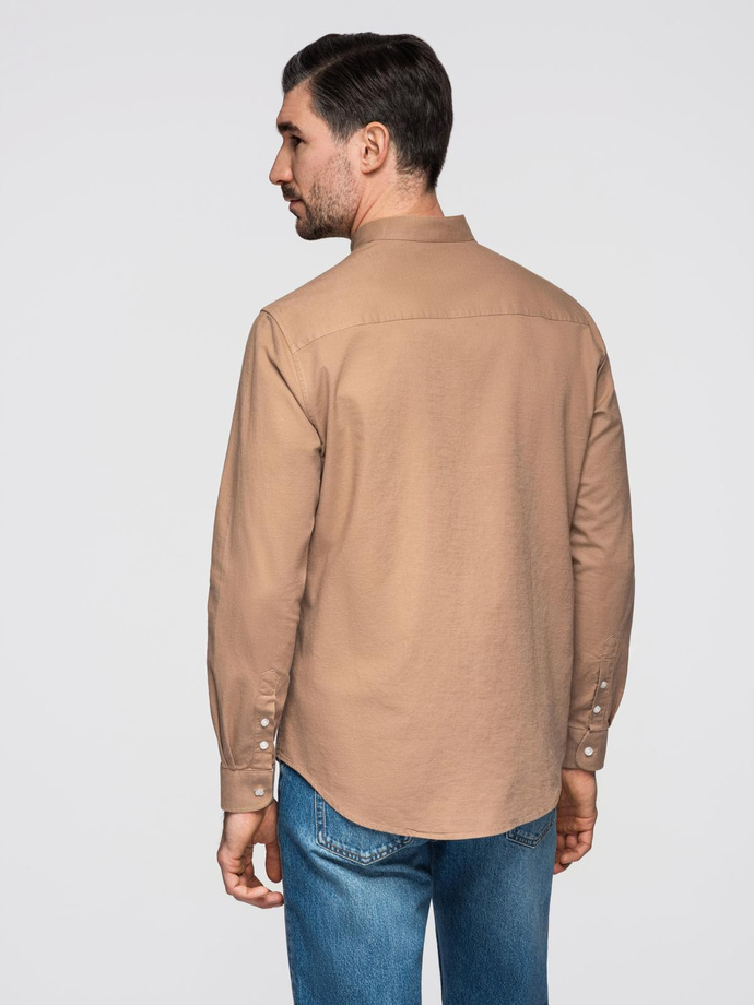 Blazer bărbătesc cu croială REGULAR cu in - crem V1 OM-BLZB-0128