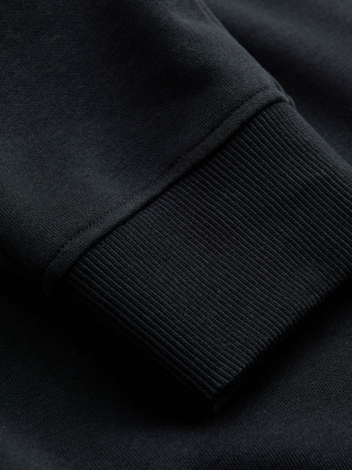 BASIC pánske bavlnené tepláky joggers - čierne V9 OM-PABS-0174