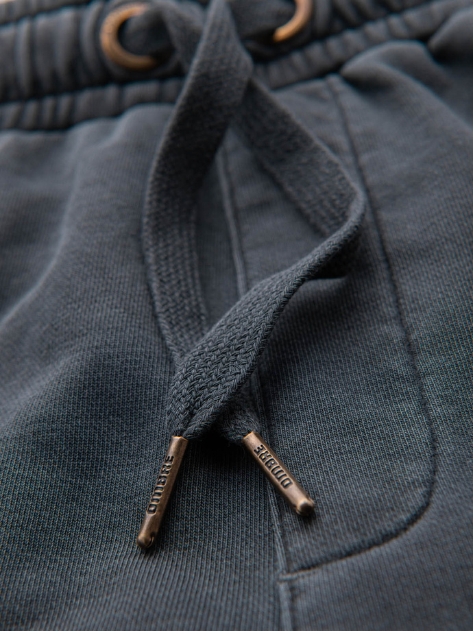 Men's RELAXED FIT tracksuit short shorts in athleisure style - graphite V3 OM-SRWS-0122