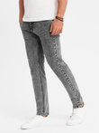 Pánske klasické sprané džínsy REGULAR FIT - sivé V4 OM-PADP-0217