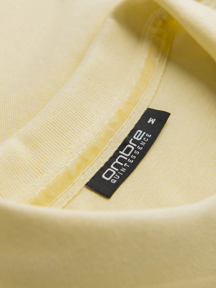 Pique knit polo shirt - yellow V4 S1746