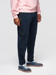 Men's sweatpants joggers with contrasting stripes - black V1 OM-PASK-0229