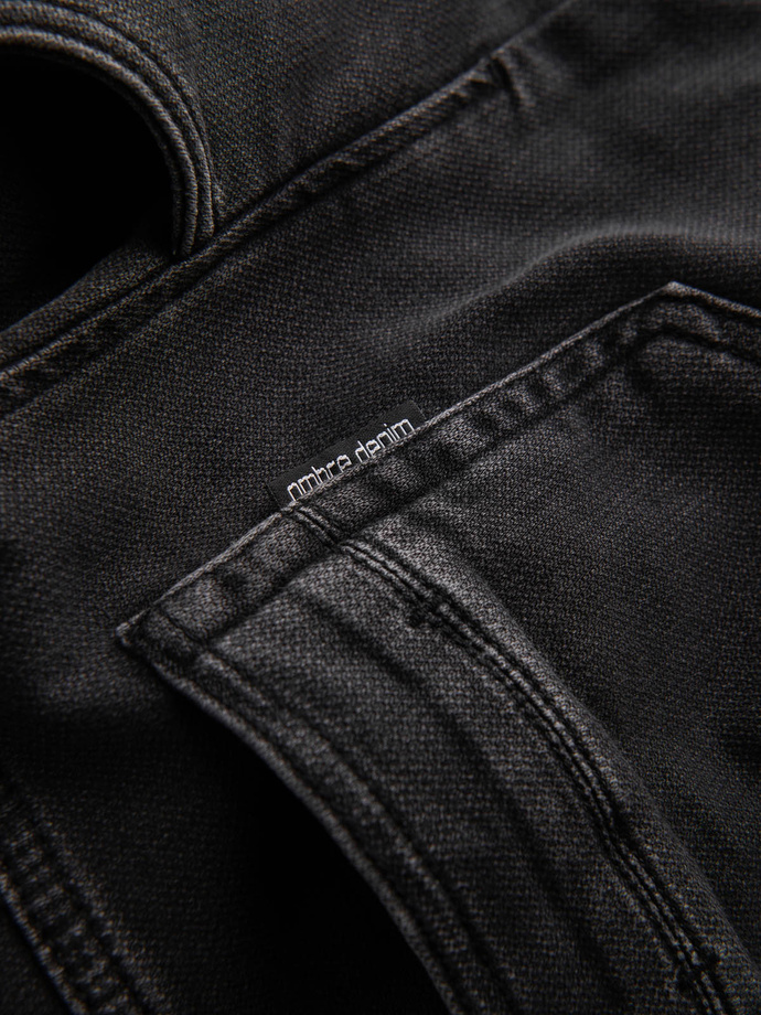 Men's denim jogger pants - black P907