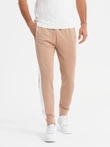 Pantaloni de trening bărbătești din tricot structurat - grafit V5 OM-PASK-0211