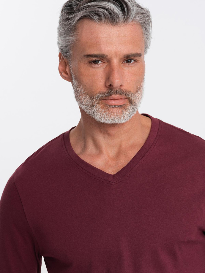 Set bărbătesc V-NECK cu mânecă lungă - mix 2-pack V7 Z41